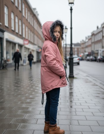 Kinder-Leinenjacke 5141 - Rosa