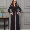 Modest linen  trench coat 1221 - powder pink/ dusty pink
