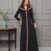 Modest linen  trench coat 1221 - powder pink/ dusty pink