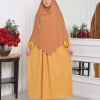 Casual Hijab Dress Suit 2 Pieces 828 Hardal