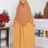 Modest Sharia Dress Set with Double-Layer Khimar 828 - mustard yellow