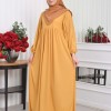 Casual Hijab Dress Suit 2 Pieces 828 Hardal