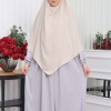 Modest Sharia Dress Set with Double-Layer Khimar 828 - gray