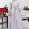 Casual Hijab Dress Suit 2 Pieces 828 - gray