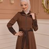 Womens Summer Long Coat Prada - Code 1234 - Braun