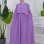 Islamisches Scharia-Kleid mit Bindearm-Detail 831 - Flieder