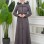 Luxury Suede-Look Coat with Rabbit Fur Lining 1346 - gray