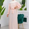 Simple & Long Hijab Dress 827 - salmon
