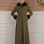 Langer Wollmantel mit Pelzkapuze und Pelzärmeln 1356 - Khaki