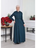 Brada-Mantel mit Royal-Kragen und Kapuze 1204 - Khaki