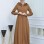 Long brada Coat with Removable Hood 1213 - tan
