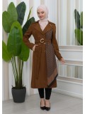 ترانشكوت برشوت مطري ببطانة ساتان 1347 - بني