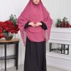 Chiffon Hijab Ready Made Veiled Practical Scarf 3 Layer - Cover Souffle 827 - fuchsia