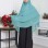 3-lagiger Chiffon Khimar (Scharia-Schild) 827 - Dunkelminze
