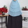 Chiffon Hijab Ready Made Veiled Practical Scarf 3 Layer - Cover Souffle 827 - mint