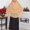 Chiffon Hijab Ready Made Veiled Practical Scarf 3 Layer - Cover Souffle 827 - salmon