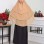 3-lagiger Chiffon Khimar (Scharia-Schild) 827 - Lachs