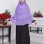 3-lagiger Chiffon Khimar (Scharia-Schild) 827 - Flieder