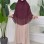 3-lagiger Chiffon Khimar (Scharia-Schild) 827 - Weinrot