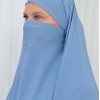 ISLAMIC WEARING Hijab 2Pieces Madine LIGRA Sleeve 822 - baby blue