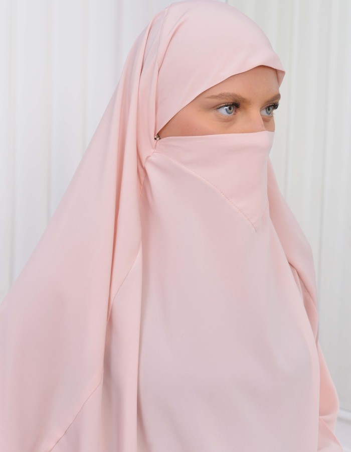 ISLAMIC WEARING Hijab 2Pieces Madine LIGRA Sleeve 822 - salmon