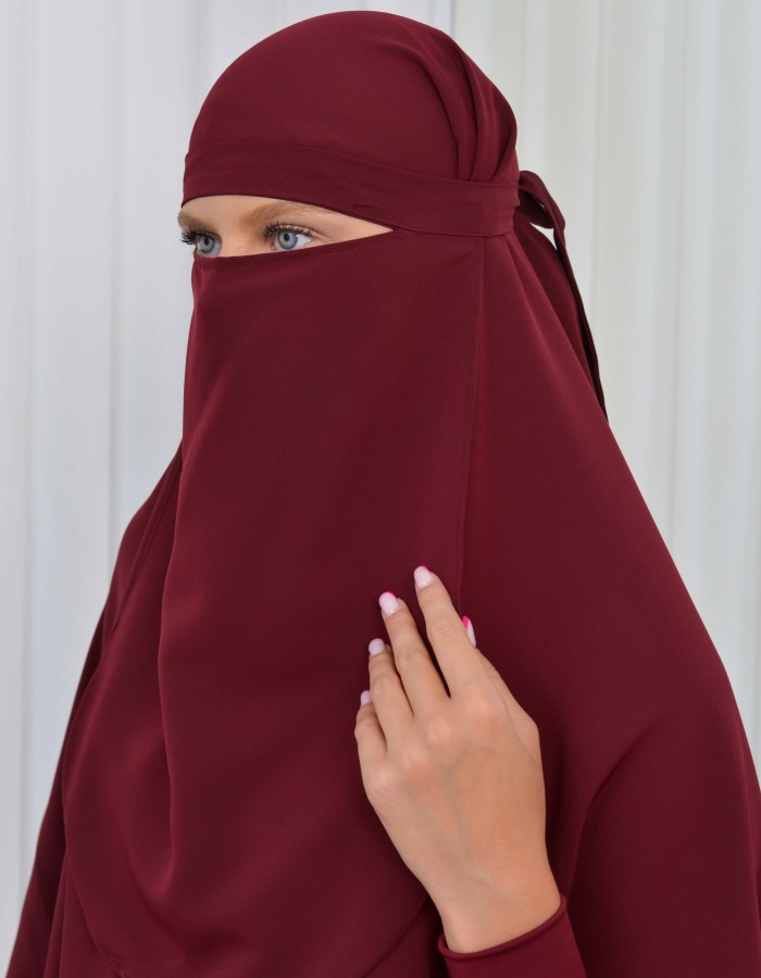 ISLAMIC WEARING Hijab 2Pieces Madine LIGRA Sleeve 822 Bordo