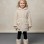Mädchen Plüschjacke mit Kapuze 5002  - Beige