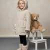 5002 جاكيت فرو بناتي  - Beige