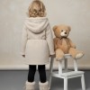 5002 جاكيت فرو بناتي  - Beige