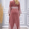709 عباية مخمل سحاب  - Puder