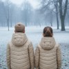 Kids' Full Fleece-Lined Puffer Jacket 5149 - beige