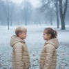 Kids' Full Fleece-Lined Puffer Jacket 5149 - beige
